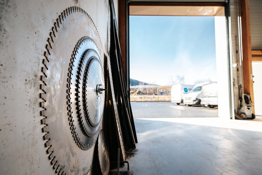 Photo de lames de scies pour sciage béton