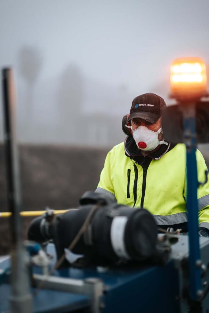Photo d'un employé de l'entreprise Sciage Léman