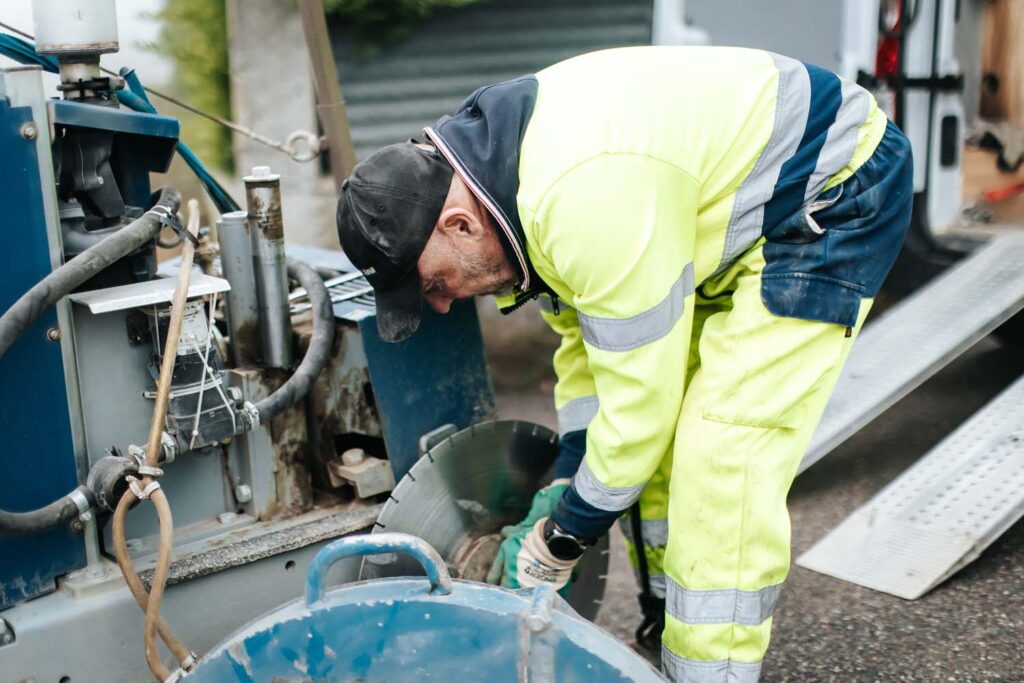 Photo d'un employé de l'entreprise Sciage Léman